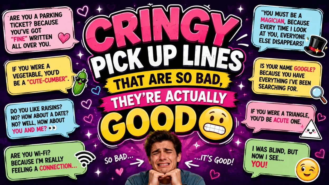 Cringy Pick Up Lines That Are So Bad, They're Actually Good 😬