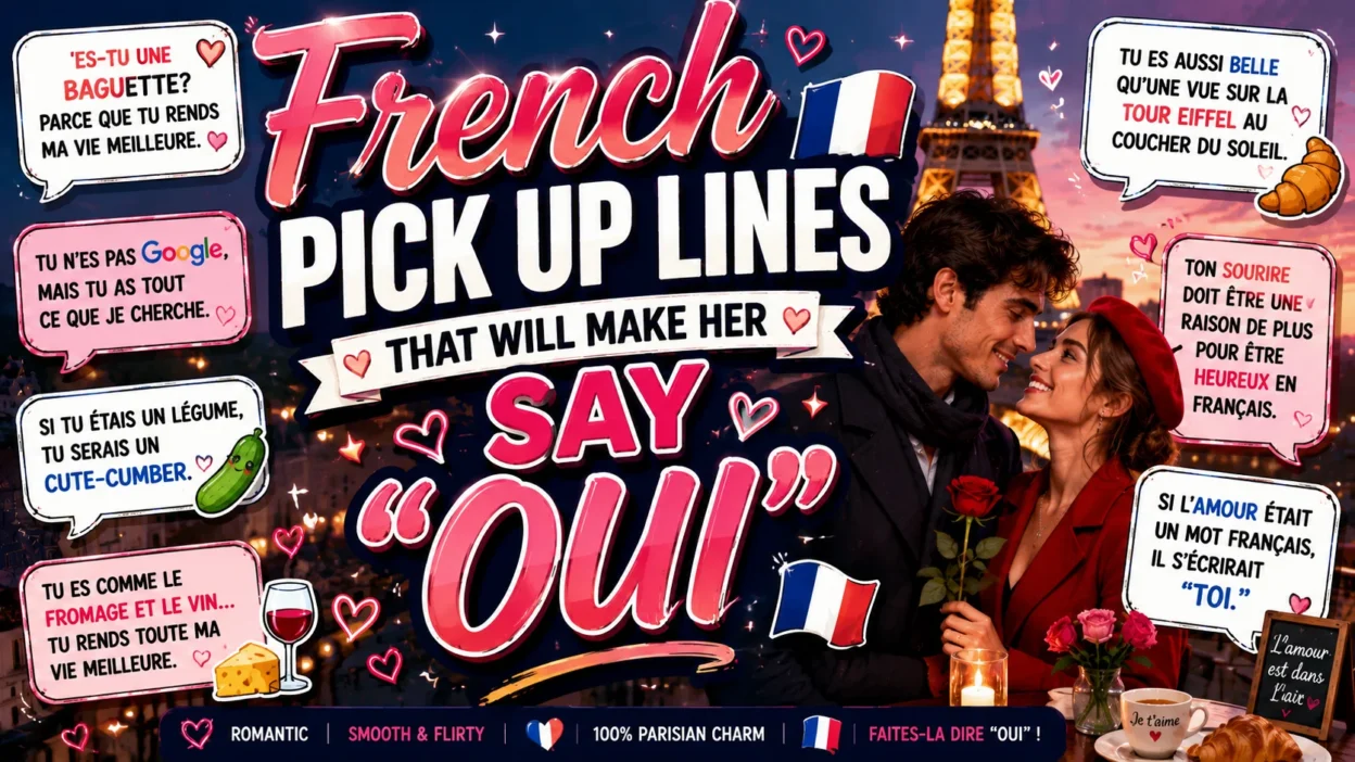 French Pick Up Lines That Will Make Her Say Oui 💕🇫🇷