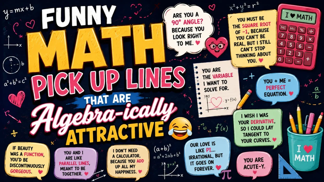 Funny Math Pick Up Lines That Are Algebra-ically Attractive 😂