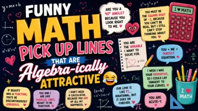 Funny Math Pick Up Lines That Are Algebra-ically Attractive 😂