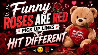 Funny Roses Are Red Pick Up Lines That Hit Different 😏🌹