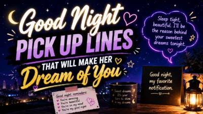 Good Night Pick Up Lines That Will Make Her Dream of You 🌙💫
