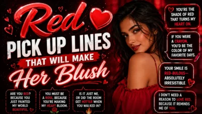 Red Pick Up Lines That Will Make Her Blush ❤️🔥