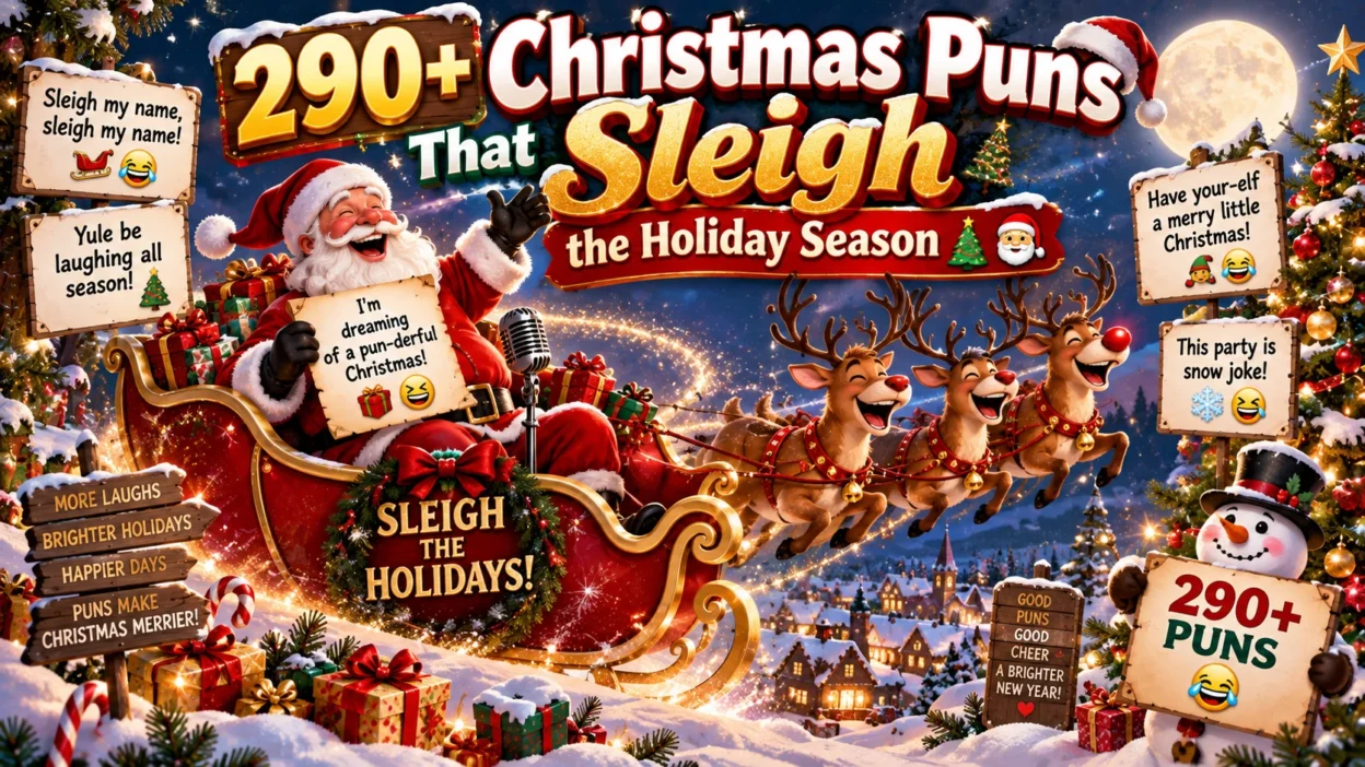 290+ Christmas Puns That Sleigh the Holiday Season 🎄🎅
