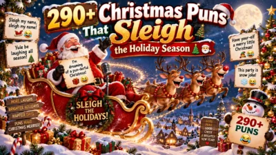 290+ Christmas Puns That Sleigh the Holiday Season 🎄🎅