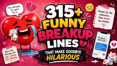 315+ Funny Breakup Lines That Make Goodbye Hilarious