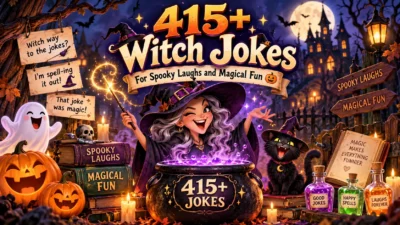 415+ Witch Jokes for Spooky Laughs and Magical Fun 🎃
