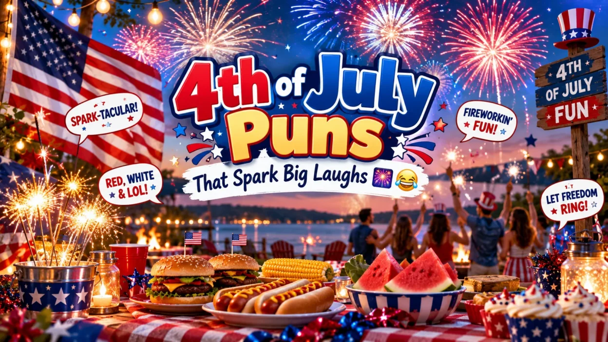 4th of July Puns That Spark Big Laughs🎆😂