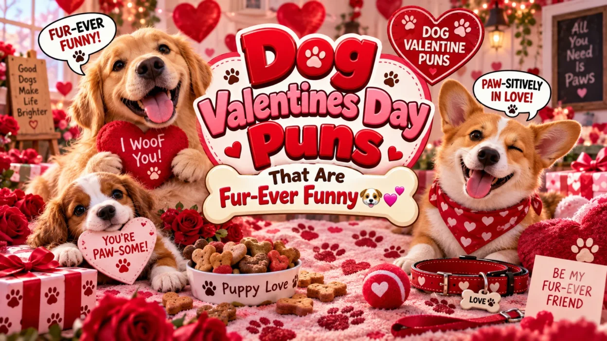 Dog Valentines Day Puns That Are Fur-Ever Funny🐶💕