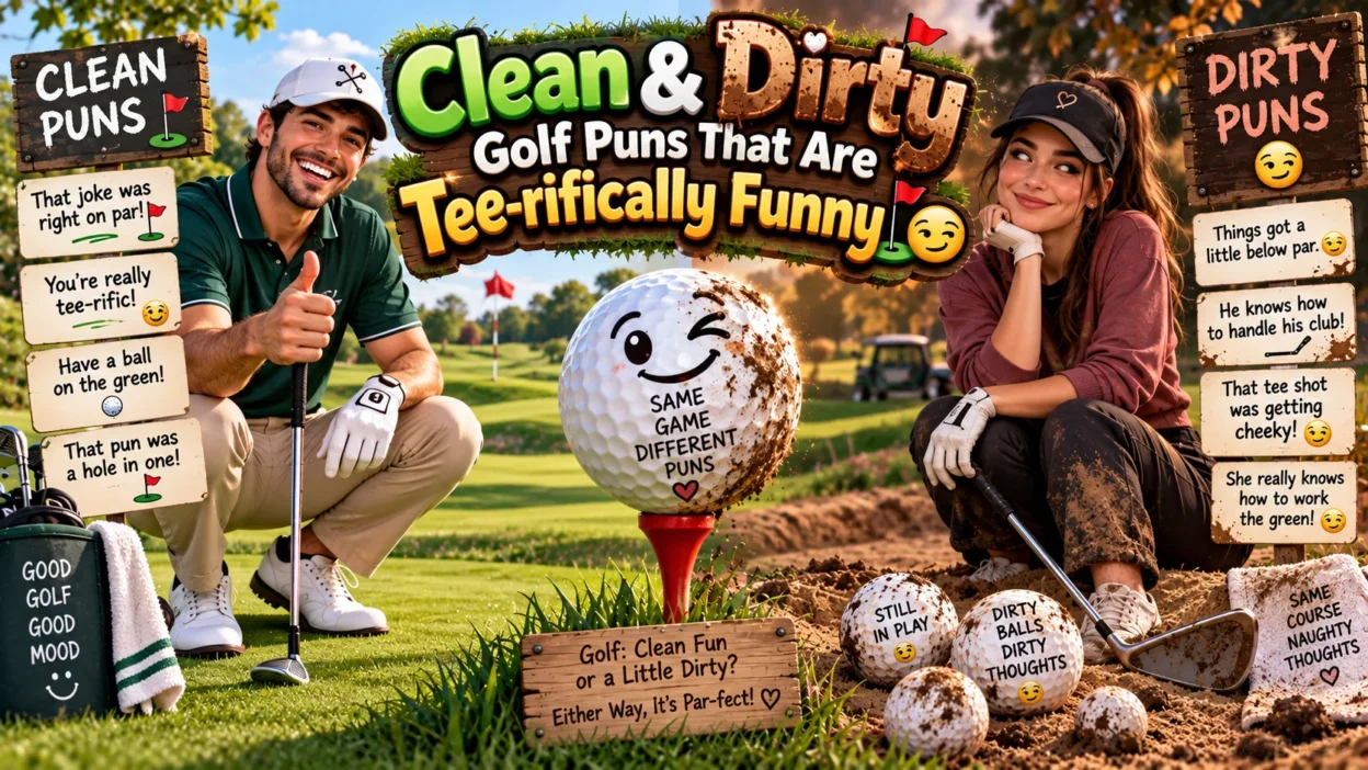 Clean & Dirty Golf Puns That Are Tee-rifically Funny⛳😏