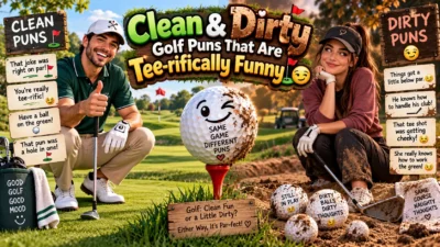 Clean & Dirty Golf Puns That Are Tee-rifically Funny⛳😏