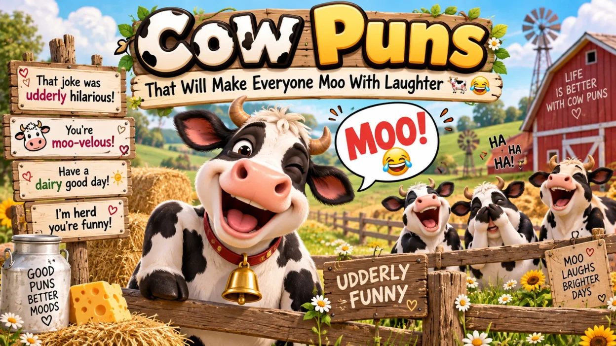 Cow Puns That Will Make Everyone Moo With Laughter 🐄😂