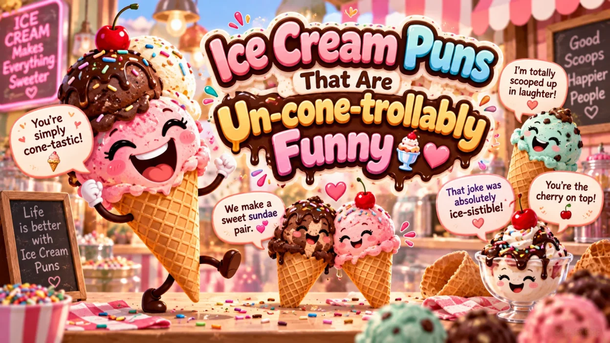 Ice Cream Puns That Are Un-cone-trollably Funny🍨💕