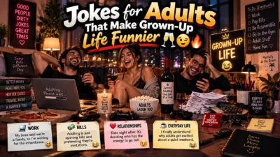Jokes for Adults That Make Grown-Up Life Funnier🥂😉🔥