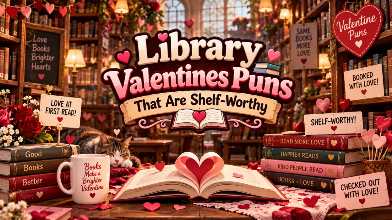 Library Valentines Puns That Are Shelf-Worthy 💕📚