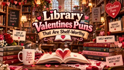 Library Valentines Puns That Are Shelf-Worthy 💕📚