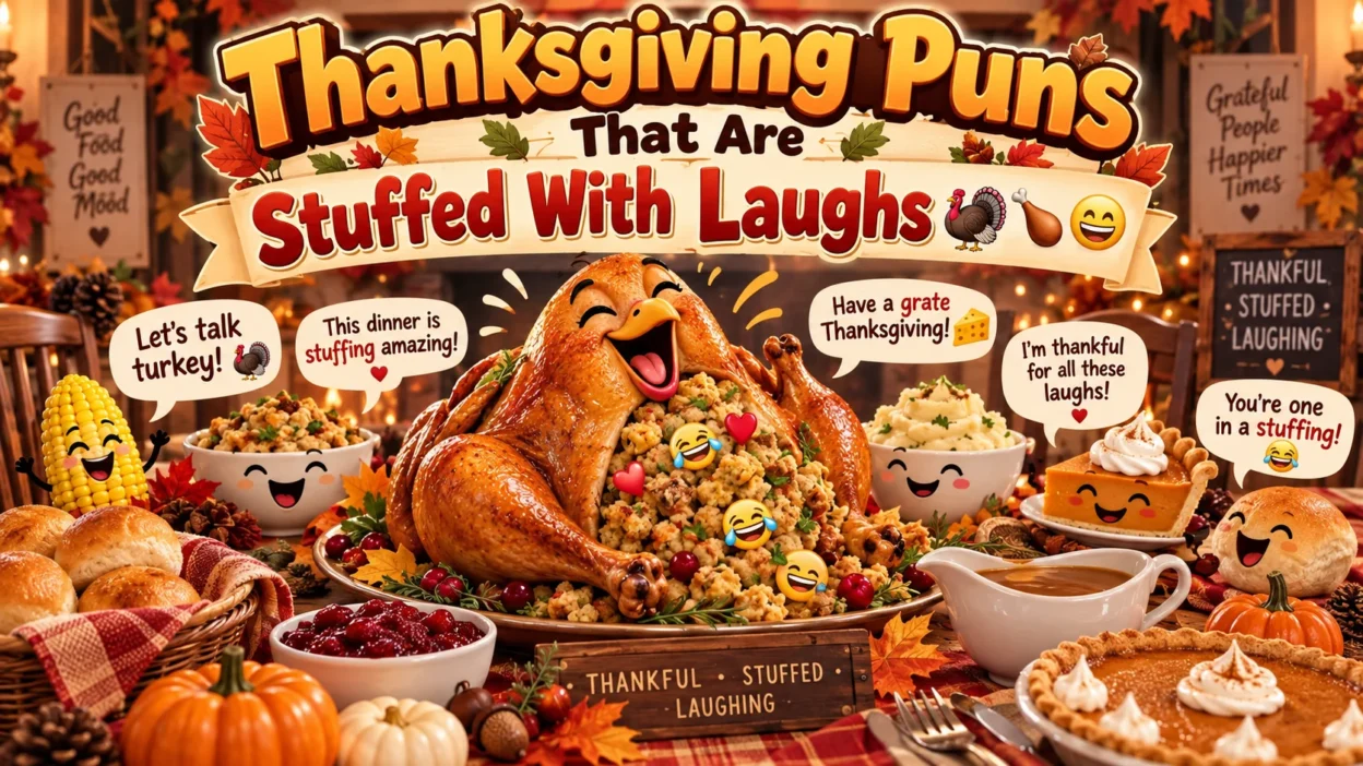 Thanksgiving Puns That Are Stuffed With Laughs 🦃🍗😄